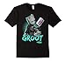 Men's Marvel Groot Guardians of Galaxy 2 Mix Tape Graphic T-Shirt 2XL Black