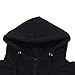 Shensee Handsome Men Sweatshirt Hoodie Casual Zipper Hooded Jackets (M, black)