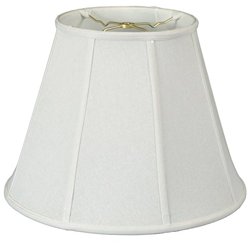 Royal Designs DBS-707-18LNWH Deep Empire Lamp Shade Linen White 9 x 18 x 14