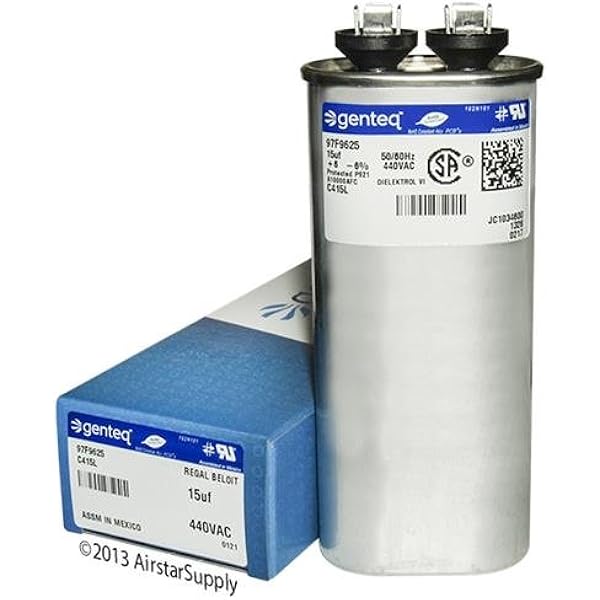 TRANE CPT00656 / CPT-0656 • 45 + 5 uF MFD x 440 VAC Genteq 