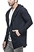 Tinted Men's Cotton Blend Hooded Cardigan Navy