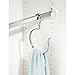 InterDesign Axis Over the Rod Closet Accessory Organizer for Scarves, Pashminas, Handbags - Loop, Chrome