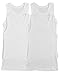 Buyless Fashion Boys Scoop Neck Tagless Undershirts Soft Cotton Tank Top (4 Pack) 9-10 White