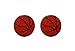 ID #1491 Lot of 2 Basketballs Embroidered Iron On Applique Patch Lot of 2