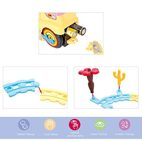 image for YGJT Train Set Toys Battery Operated Train Railway Track Toy for Baby 