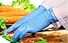 The Basic Medical Nitrile Gloves Medical Grade, Powder Free, Latex Rubber Free, Disposable, Non Sterile, Food Safe, Textured, Blue Color, Convenient Dispenser Pack of 100, Size Medium