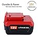 Lasica 2 Pack PC18B 4000mAh 18V Lithium Battery - Compatible with Porter Cable 18 Volt Cordless Power Tools Battery PC18BL PC18BLX PCC489N PC188 PCXMVC Replacement for Porter Cable 18-Volt Battery