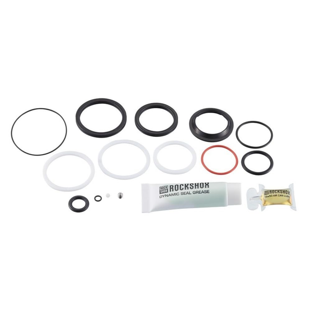 RockShox 50Hr Service Kit (Includes Air Can Seals, Piston Seal, Glide Rings)-Deluxe/Super Delux (2017): Black