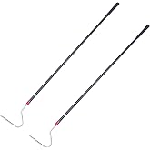 REAYEAXN 49'' Carbon Snake Hook Catcher Stick Tongs Grabber, 2 Pack | Reptile Pick-up Handling Tools, For Catching, Moving Snakes, 2026 New Launch