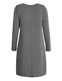 Esenchel - Vestido de manga larga para mujer