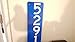 911 Blue Premium 3M Prismatic Reflective Address Mailbox Marker For Home Or Business Vertical Mg2 Signs Free Shipping