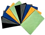 ColorYourLife 10-Pack Microfiber Cleaning Cloths for Apple iPad, Tablets, Lenses, LCD monitor, TV, Camera, Glasses, Optics etc in Retail Packaging by ColorYourLife