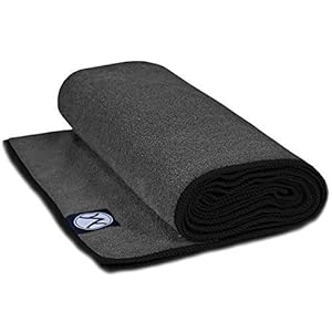 Yoga Mat Towel (24″ x 72″) – Microfiber Hot Yoga Mat Towel, Protect Your Yoga Mat and Improve Your Grip! Non Slip, Skidless Once Dampened Guarantee!