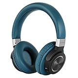 Amazing Clear Sound Bluetooth 4.2 Headphones Over Ear, Wireless with Mic, Low Latency Aptx Lossless Audio for TV PC Cell Phones, Perfect for Women and Men, Longer 50 Hour Battery, Carrying Case