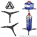 Walmeck Outdoor Stove Burners Canister Stabilizer Bracket Gas Tank Stand Tripod Support Folding Fuel Tank Tool Equipment Camping Travel Backpacking Gas Bottle Shelf Fixator