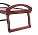 BirdRock Home Wooden Lap Desk Bed Tray | Breakfast Bed Tray with Wide Grip Handles | Folding Legs | Food Drink Snack Serving Bed Tray Table | Antique Walnut (Dark Brown) Finish