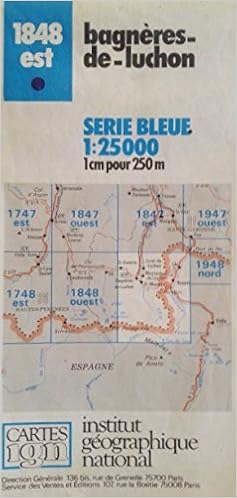 carte serie bleue Carte IGN Bagniéres de Luchon série bleue 1848 Est carte serie bleue Carte IGN Bagniéres de Luchon série bleue 1848 Est