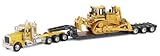 Norscot Peterbilt 389 with Trail King Lowboy Trailer with Cat D8R load 1:50 scale