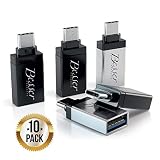 Besser Products Thunderbolt 3 to USB 3.0 Adapter Compatible MacBook Pro 2018/2017, MacBook Air 2018, Pixel 3, Dell XPS, and More Type-C Devices (10 Pack)