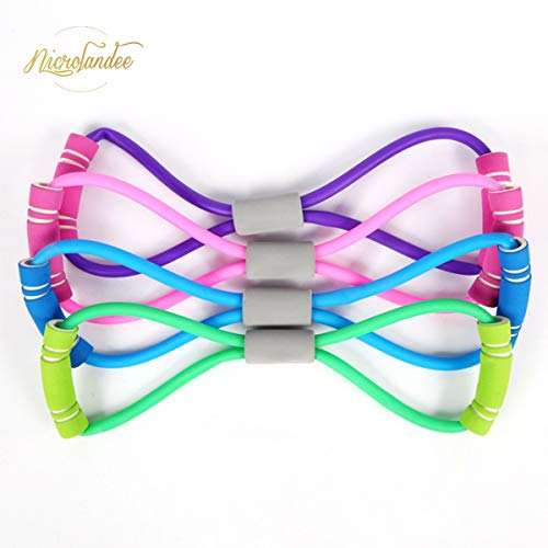 NICROLANDEE-Pulling-Exercise-Rope-8-Shaped-Fitness-Pulling-Rope-Yoga-Elastic-Rubber-Tension-Band-for-Fitness-Equipment-Supplies-4-Pcs