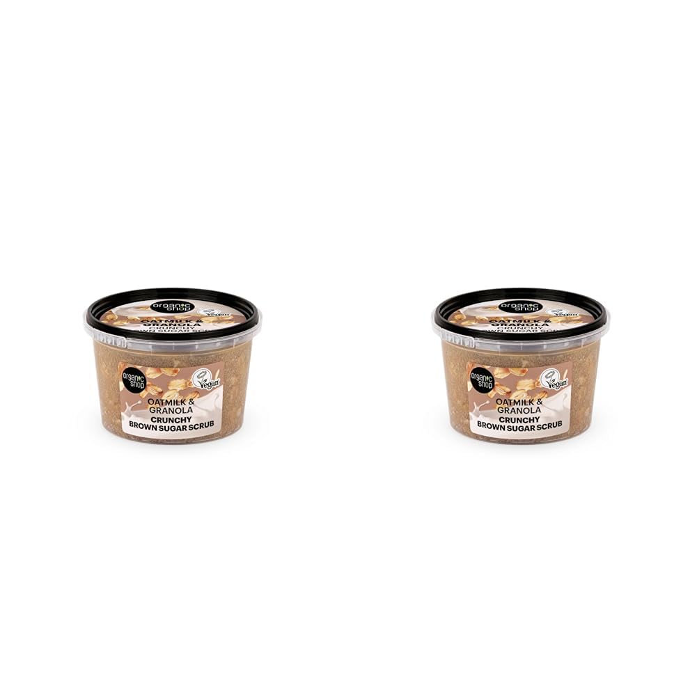 Organic Shop Oatmilk & Granola Crunchy Brown Sugar Scrub, 250 ml (Pack of 2) — image 1