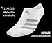 adidas Men's Superlite Stripe Super No Show Socks (3-Pair), White/Clear Grey/Clear Onix, Large