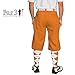 Golf Knickers Orange Microfiber (Plus Fours) for Men