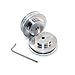 Witbot Aluminum gt2 Timing Pulley Bore 5mm Teeth 60 for 3D Printer 6mm Width gt2 Belt (Pack of 2pcs)