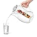 Vremi Fruit Infuser Water Pitcher - 2.5 liter Plastic Infusion Pitcher with Lid for Loose Leaf Tea - Large BPA Free Infuser Pitcher with Spout - 84 oz Sangria Pitcher Vodka Infuser Insert - Clear