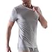 David Archy Men's 3 Pack Micro Modal Slim Fit V-neck T-shirt(S,Gray)