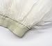 L'VOW Women Real Natural Feather Fashion Mid Waist Mini A-line Skirt (S(6),A-White)