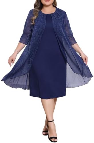 plus size embellished chiffon overlay dress A-Line Plus Size Dress with Beaded Chiffon Overlay