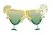 elope Margarita Yellow/Yellow-Green Eyeglasses - Fun Margarita-Shaped Costume Glasses