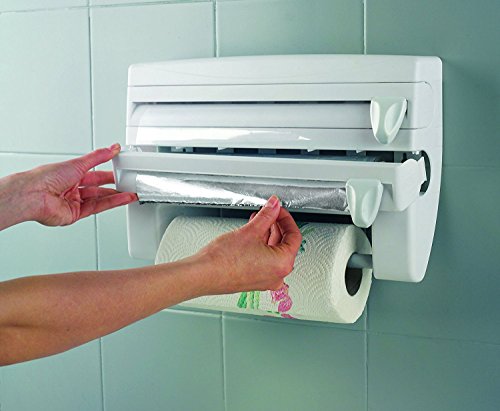 Kitchen Paper Holder Mount For Cling Film Kitchen Towel Wrap