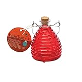 Toland Home Garden Small Tomato Red Pesticide-Free 3.75-Inch Diameter Glass Wasp and Fruit Fly Trap 10202