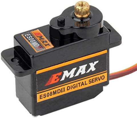 2Pcs/lot ES08MA II 12g Analog Servos Mini Metal Gear RC Helicopter Servos
