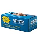 Foot Sox Original Sanitary Disposable Try on Socks (Womens Tan)