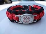 Firefighter Thin Red Line Fire/rescue Charm Paracord Survival Bracelet By Bostonred2010 (9)