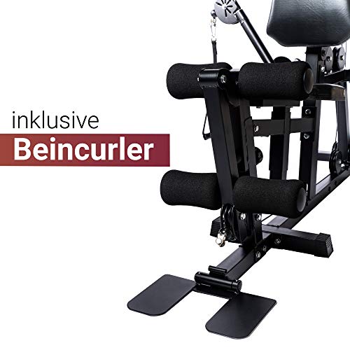 Fuel-Fitness-Kraftstation-KS300-fuer-Zuhause-Multistation-fuer-Ganzkoerper-Krafttraining-Homegym-mit-Seilzug-Latzug-Brustpresse-unzaehlige-Trainingsvariationen-68kg-Gewichtsblock-inkl-Zubehoer