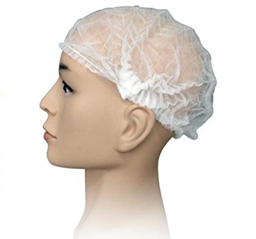 Easyflower Novel and Unique 100pcs Disposable Hair Nets Shower Elastic Caps for Cooking Working Catering