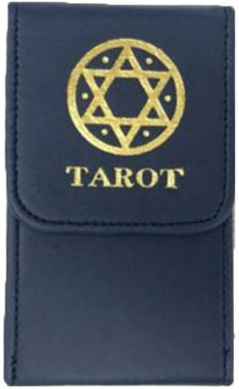 Tarot Double Leather Collection Storage Box Playing Card Box Tarot 125 75 25mm Blue