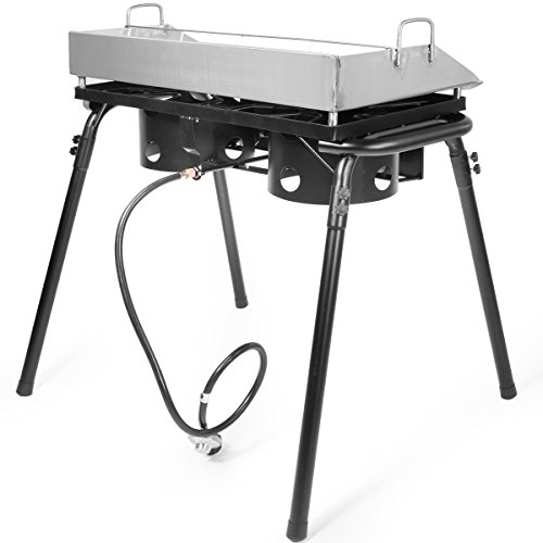 Outdoor Camping Propane Griddle Stove Tools Set 20 PSI Regulator Griddle Pan Griddle Tools w/Storage Bag - Thumbnail 6