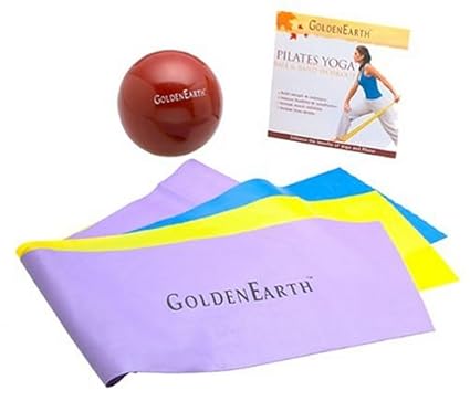 Amazon.com : Waikiki Aloe Pilates Yoga Ball and Band Kit ...