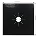 Stove Burner Covers,4 Pack 10.62 X 10.62 inches Custom Fit 0.2mm Thick Reusable Square Gas Range Liners Protectors