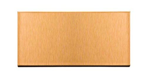 Aspect Peel and Stick Backsplash 3inx6in Brushed Copper Short Grain Metal Tile for Kitchen and Bathrooms