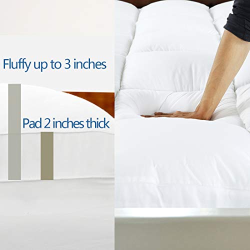 CHOKIT Extra Thick King Size Mattress Topper, Cooling Cotton Mattress