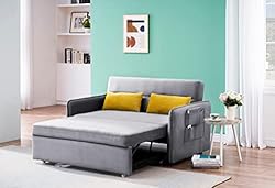 ERYE 3 in 1 Upholstered Futon Loveseat Convertible