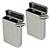 Mighty Gadget (R) Empty Vertical Hinged Lid Survival Tin Container for Geocaching or Survival Gear (2 Pack)
