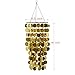 FlavorThings Bling Hanging Chandelier Great idea for Wedding Chandeliers Centerpieces Decorations and Any Event Party Decor (Gold-2 pcs)