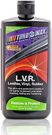 Turbo Wax Leather, Vinyl and Rubber Protectant with Polycharger 16oz Bottle, Prevents Cracking and Fading